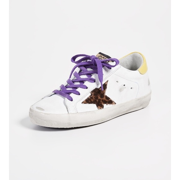 Golden Goose Superstar White Leather/Animalier NIB - Picture 3 of 9